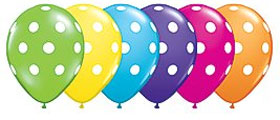 Polka Dot Latex Balloons
